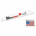 Morse Master Cobalt Reciprocating Saw Blade, 4 in L, 3/4 in W, 0.035 in Thickness, 24 TPI, Bi-Metal Cuttin RB424T05